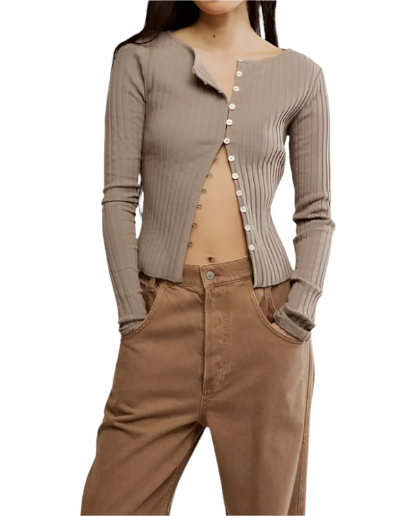 Free People Womens Tilly Long Sleeve Cardigan