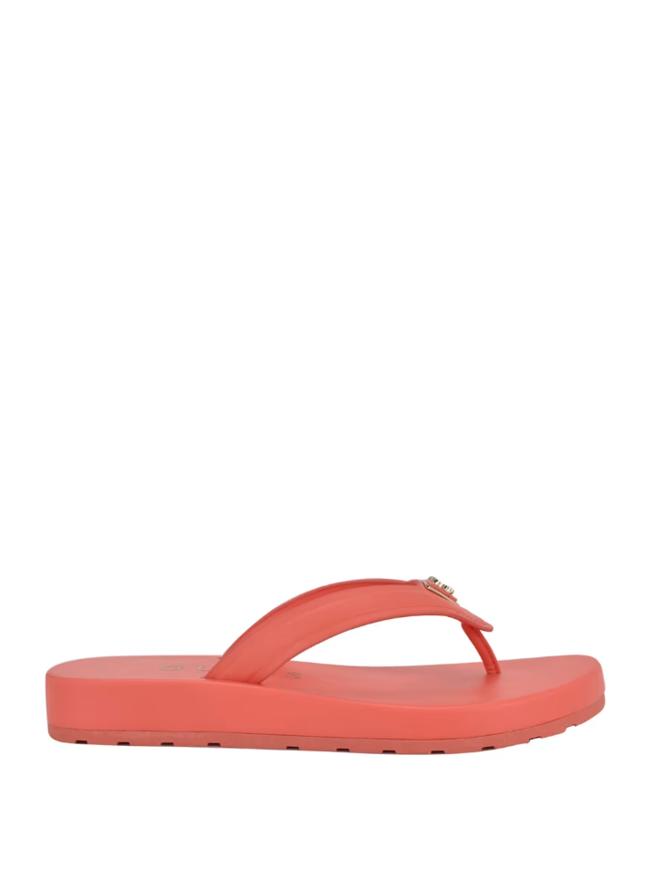 GUESS Womens Candry Logo Flip Flop Sandals