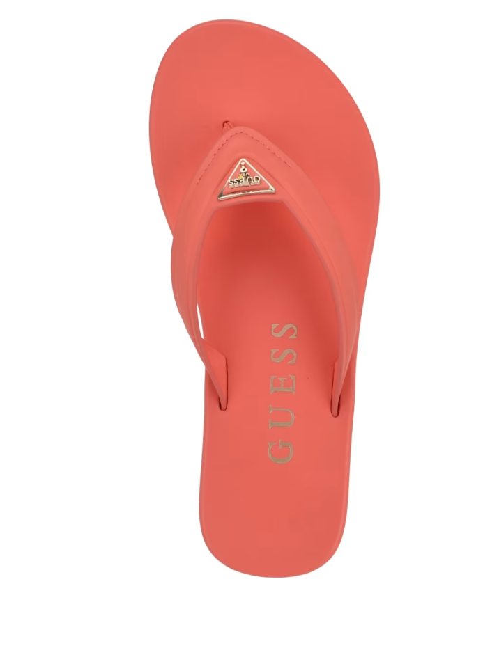 GUESS Womens Candry Logo Flip Flop Sandals