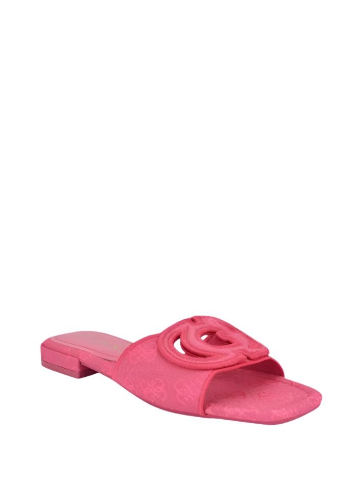 GUESS Womens Tarishae Signature Jacquard Sandals