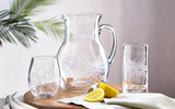 tag Fleur Etched Glass Tumbler