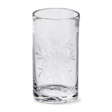 tag Fleur Etched Glass Tumbler