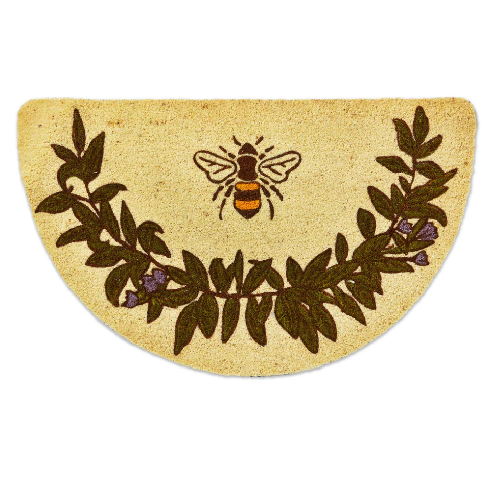 tag Bee Shaped PVC Coir Mat