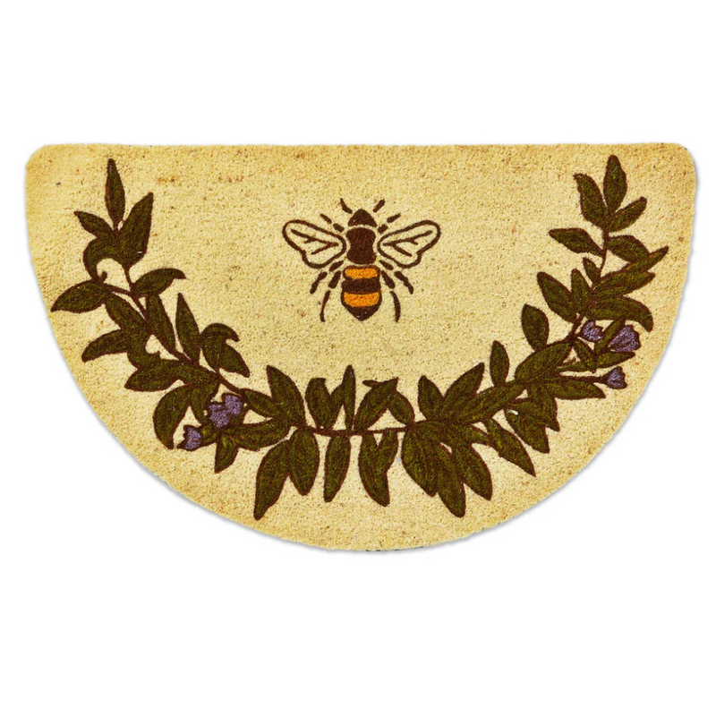 tag Bee Shaped PVC Coir Mat