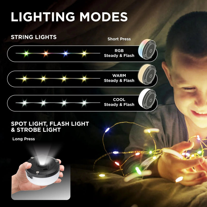 Bell + Howell 32' Retractable Holiday String Lights