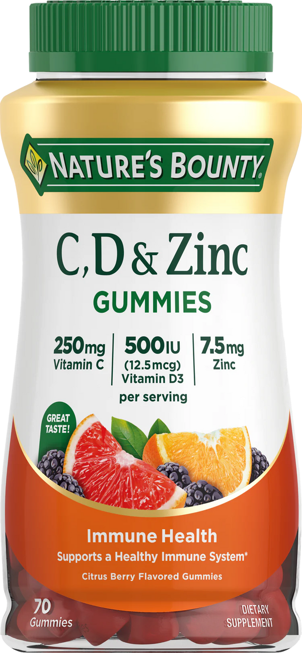 Nature's Bounty C, D & Zinc Gummies - 70 Count