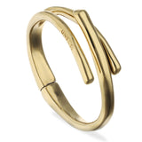 UNOde50 Gold Alloy Tube Shape Bangle Bracelet - Medium