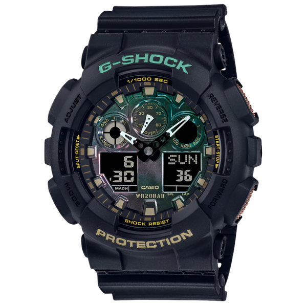 Casio Mens GA100RC-1A G-Shock Analog Digital Watch