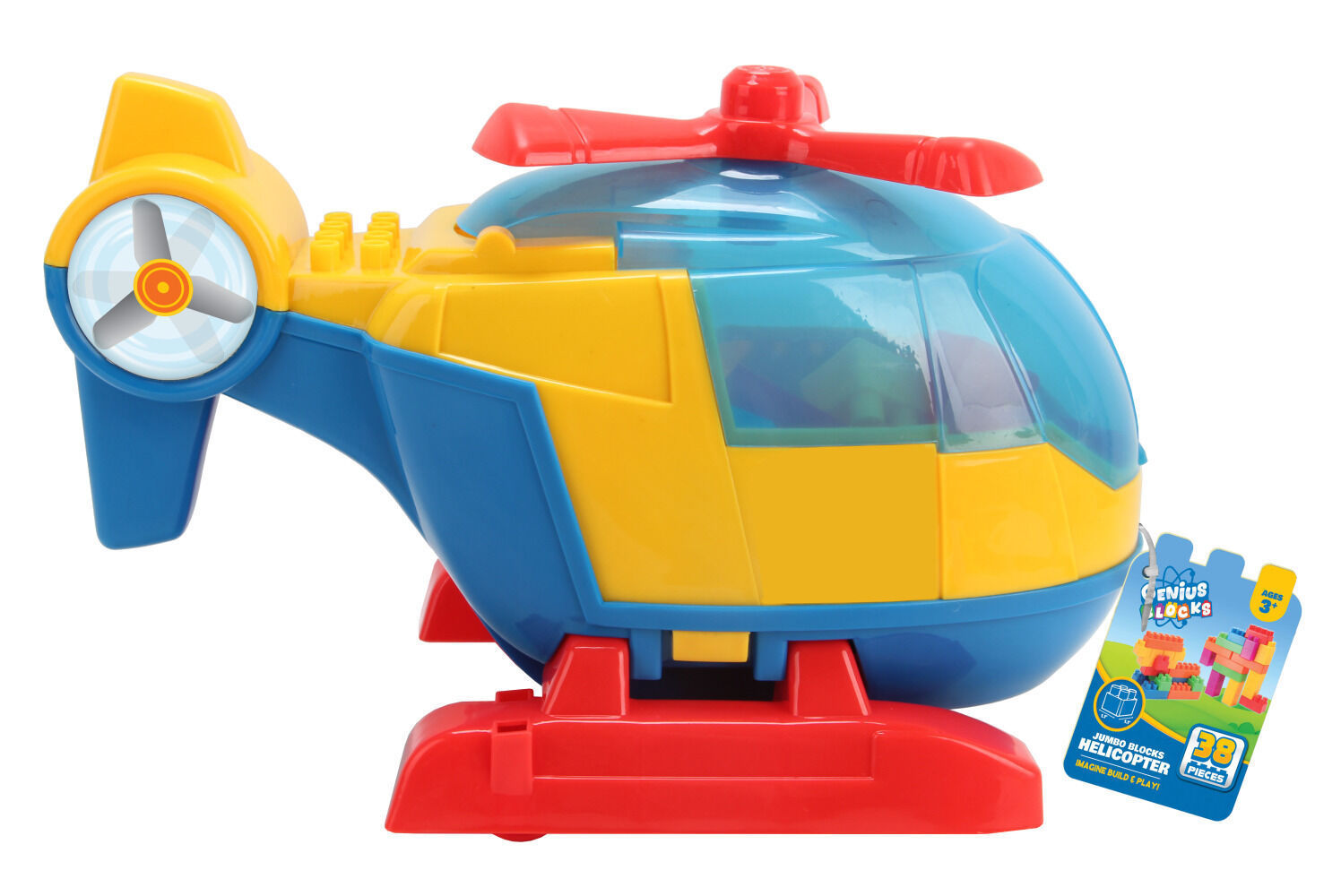 Genius Blocks Jumbo Blocks Helicopter Toy – ShopCGX