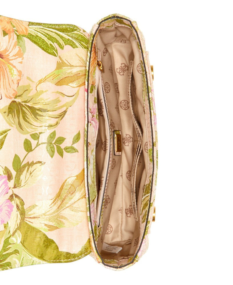 フローラルパッケージメッシュ GUESS Nerina Covertible Flap Shoulder Crossbody Handbag – ShopCGX