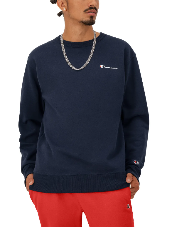 Champion small script crewneck best sale