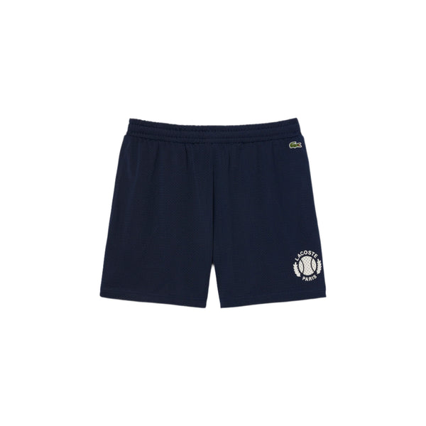 Lacoste Mens Graphic Print Mesh Shorts