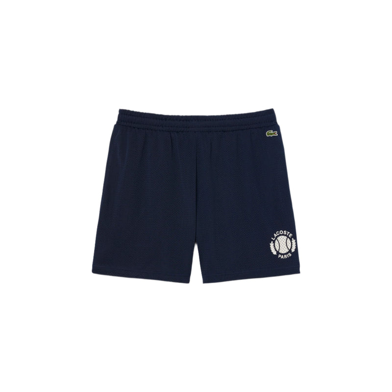 Lacoste Mens Graphic Print Mesh Shorts