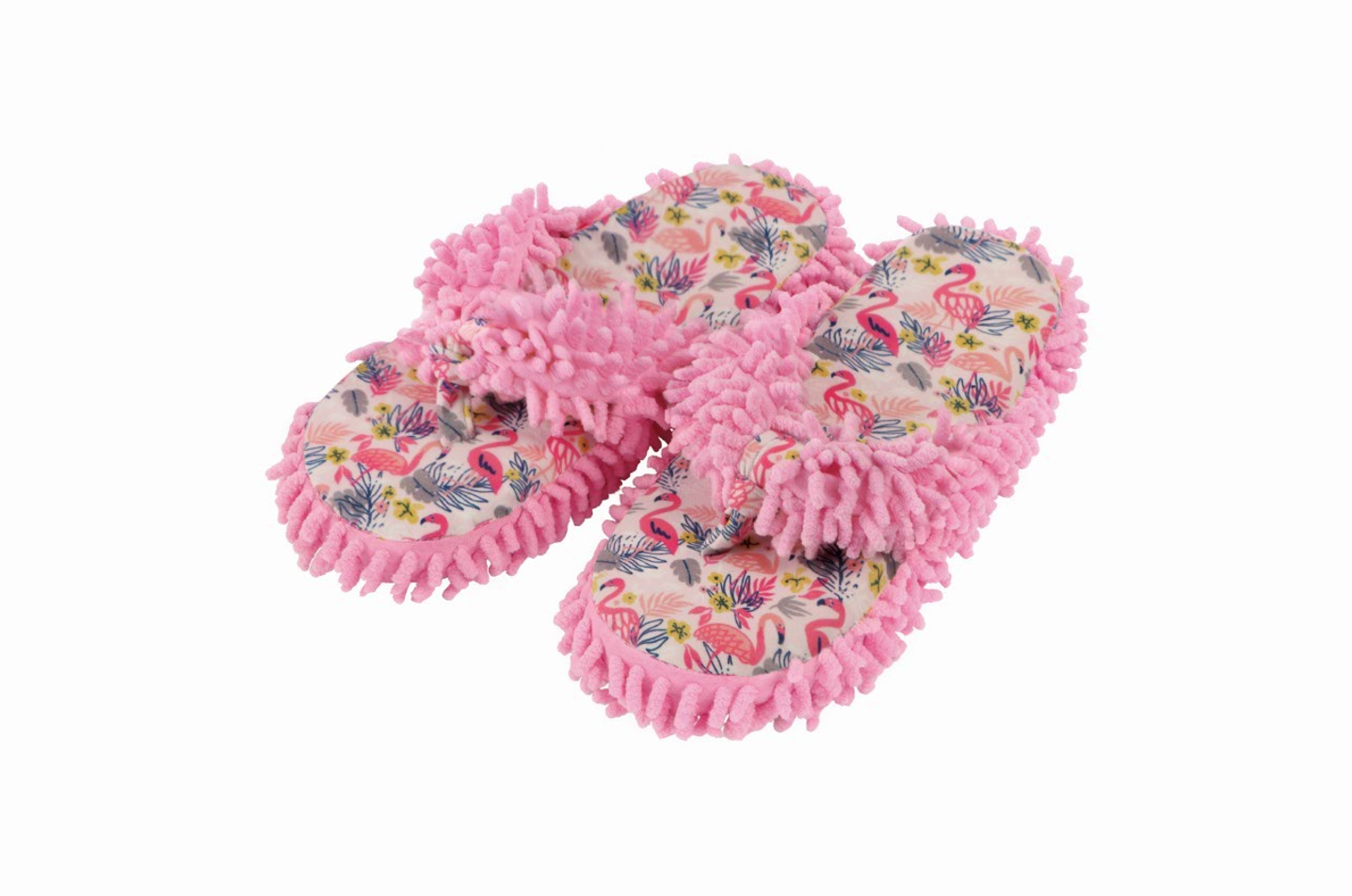 Snoozies Womens Flamingo Girls Day At The Spa Slippers - Size Medium