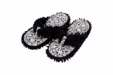 Snoozies Womens Mod Floral Girls Day At The Spa Slippers - Size Small