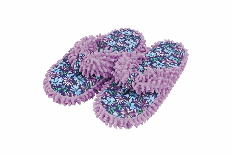 Snoozies Womens Purple Daisy Girls Day At The Spa Slippers - Size Small