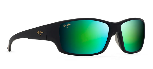 Maui Jim Local Kine Soft Black with Dark Transparent Green and Light Transparent Grey Frame - Maui Green Lens - Polarized Sunglasses