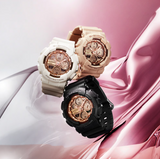Casio Womens GMAS140PG-1A G-Shock Analog Digital Watch