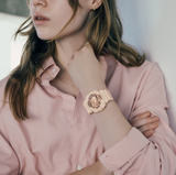 Casio Womens GMAS140PG-4A G-Shock Analog Digital Watch