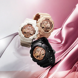Casio Womens GMAS140PG-4A G-Shock Analog Digital Watch