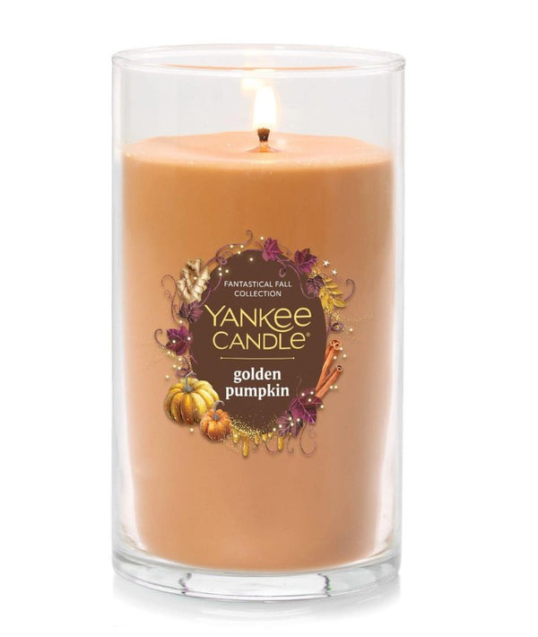 Yankee Candle Signature Medium Pillar Candle - Golden Pumpkin