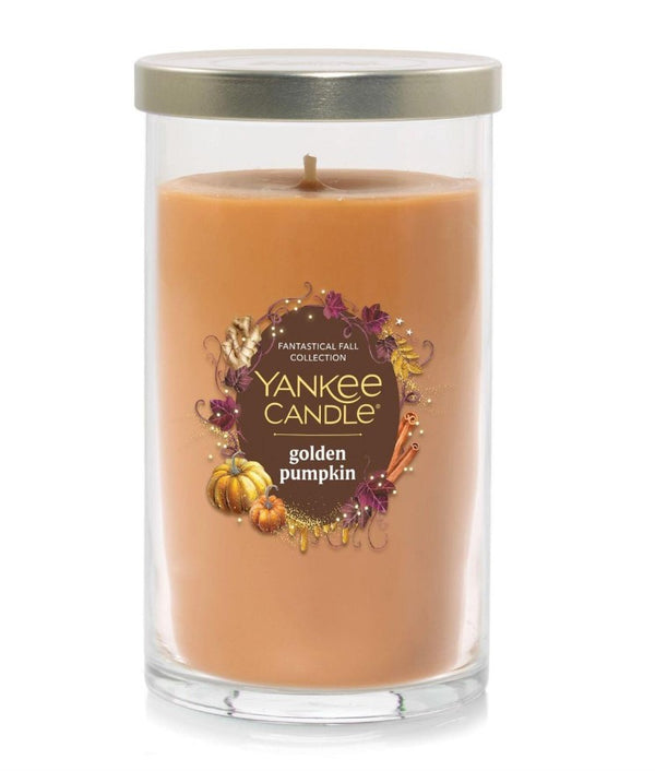Yankee Candle Signature Medium Pillar Candle - Golden Pumpkin