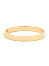 Coach Signature C Glitter Bangle Bracelet - Gold Plated