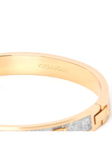 Coach Signature C Glitter Bangle Bracelet - Gold Plated