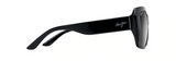 Maui Jim Two Steps Black Gloss Frame - Neutral Gray Lens - Polarized Sunglasses