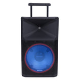 Gemini High Power Bluetooth Party Speaker with Party Lights, Microphone, and Speaker Stand