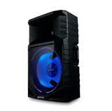 Gemini Portable Water Resistant Wireless Bluetooth Party Speaker with Speaker Stand and Microphone
