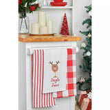 C&F Home Jingle Juice Embroidered Cotton Flour Sack Kitchen Towel