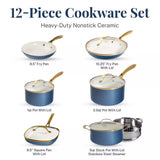 Gotham Steel Natural Collection 12-Piece Ceramic Non-Stick Cookware Set