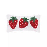 C&F Home Strawberry Trio Hooked Throw Pillow