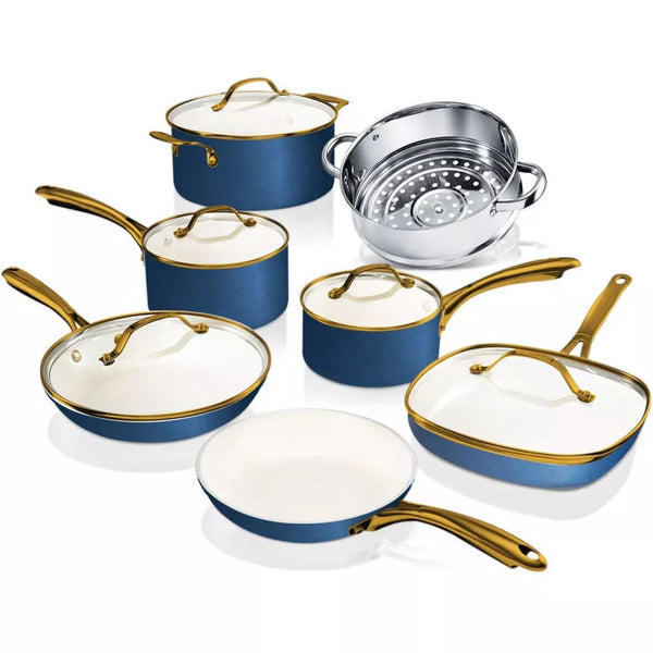 Gotham Steel Natural Collection 12-Piece Ceramic Non-Stick Cookware Set