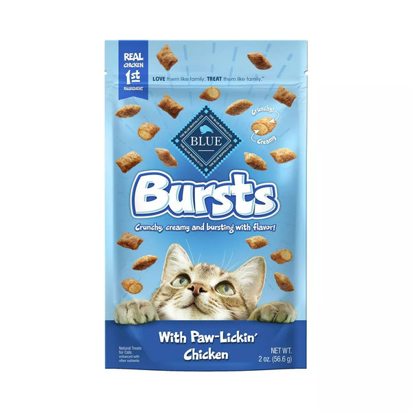 Blue Buffalo Bursts with Chicken Crunchy & Creamy Cat Treats - 2 oz.