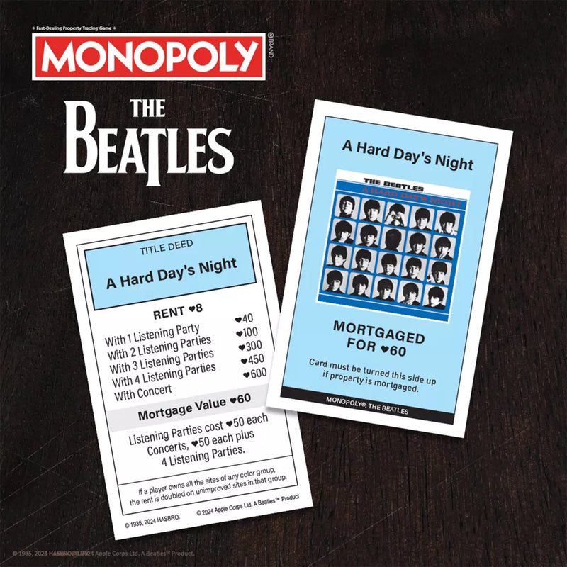 The OP Games The Beatles Monopoly Board Game