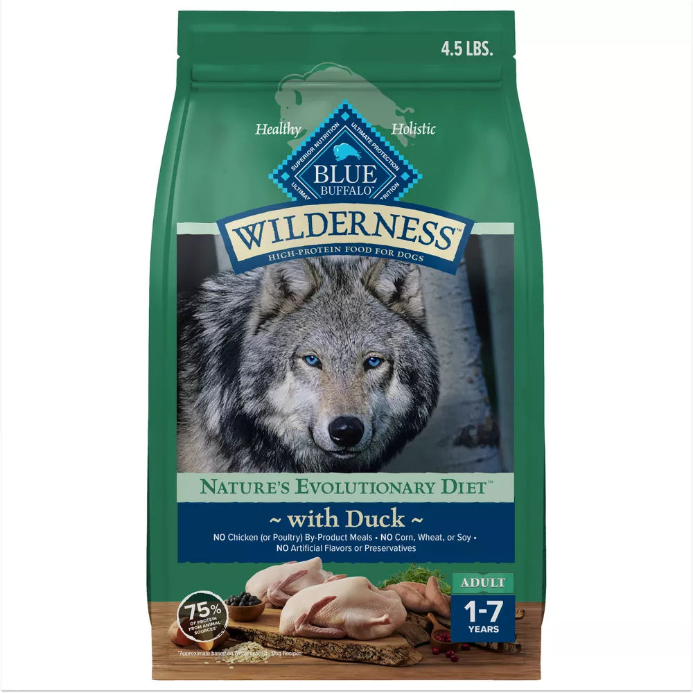 Blue Buffalo Wilderness Duck Adult Dry Dog Food - 4.5 lbs.