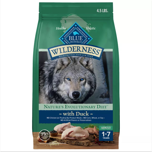 Blue Buffalo Wilderness Duck Adult Dry Dog Food - 4.5 lbs.