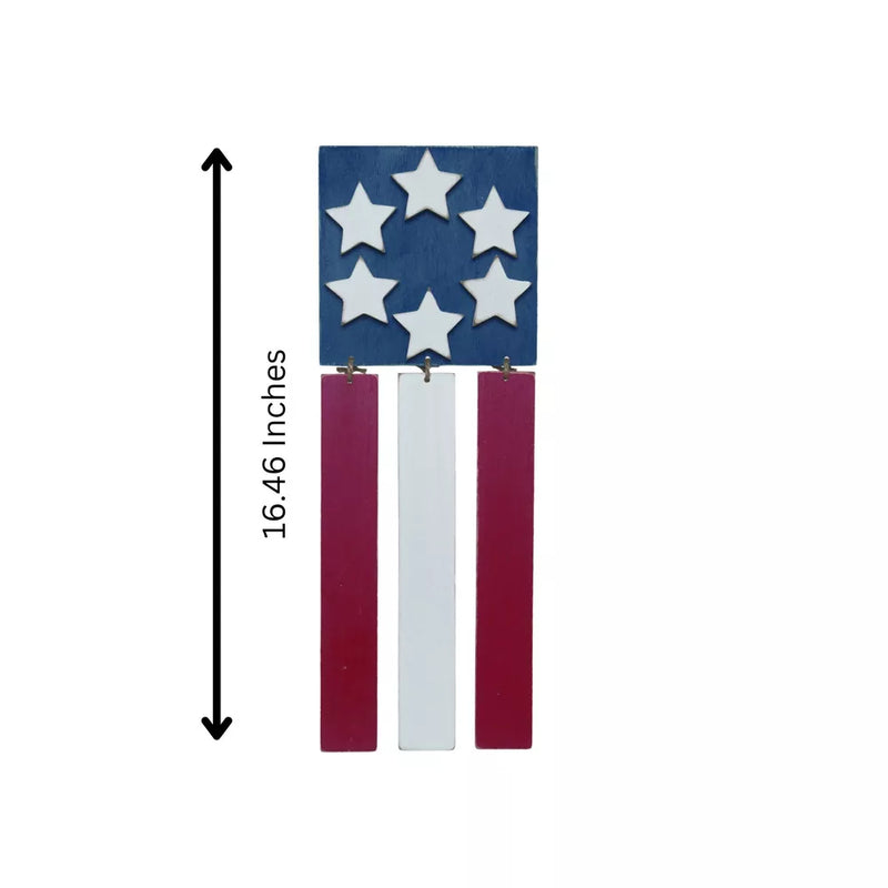 Transpac MDF Hanging Vertical Flag Decor