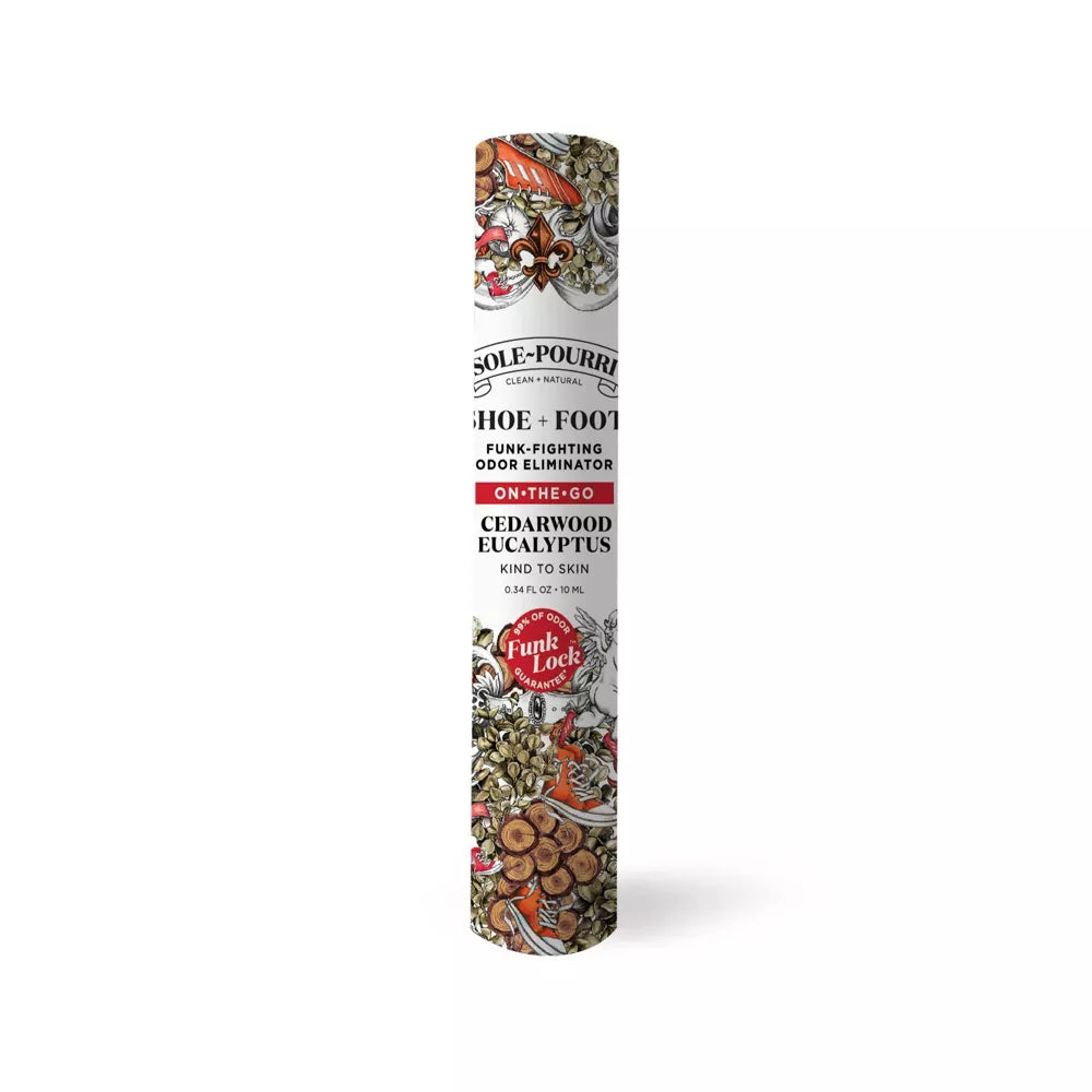 Sole~Pourri Shoe Spray Cedarwood Eucalyptus - .34 oz.