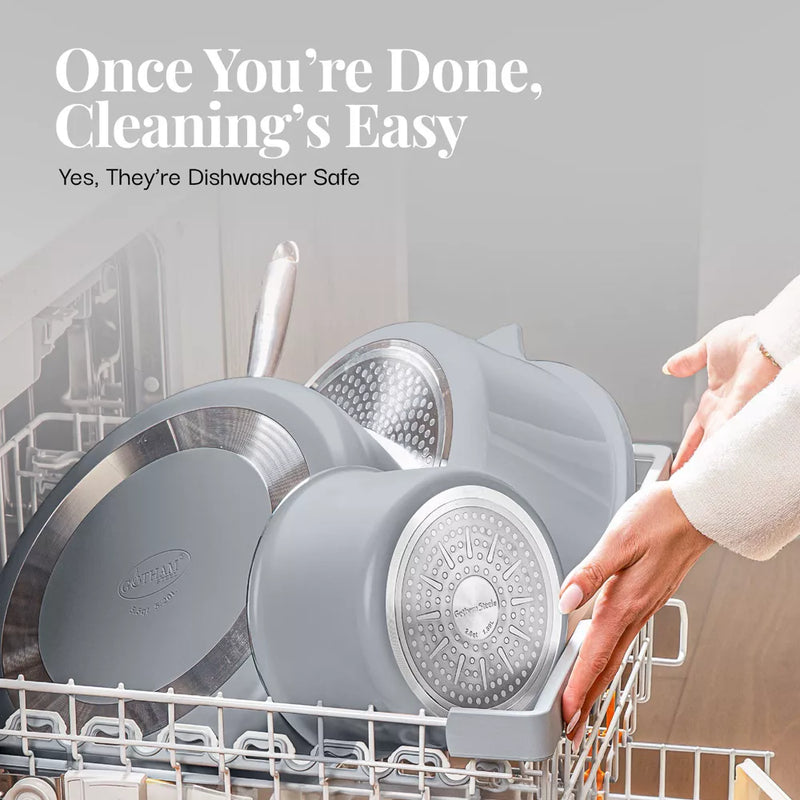 Gotham Steel 18-Piece Detachable Handle Cookware