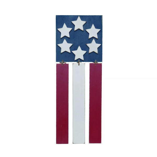 Transpac MDF Hanging Vertical Flag Decor