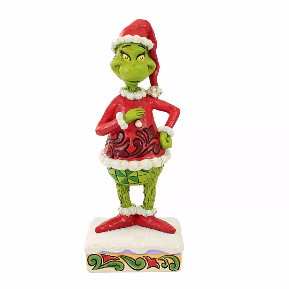 Enesco Jim Shore Happy The Grinch Christmas Character Figurines