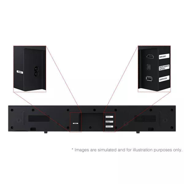 Samsung B-Series 2.0Ch DTS Virtual:X Soundbar with Subwoofer