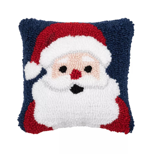 C&F Home Christmas Santa Wishes Accent Hooked Pillow