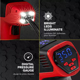 Bullseye Pro Portable Rechargeable Tire Inflator