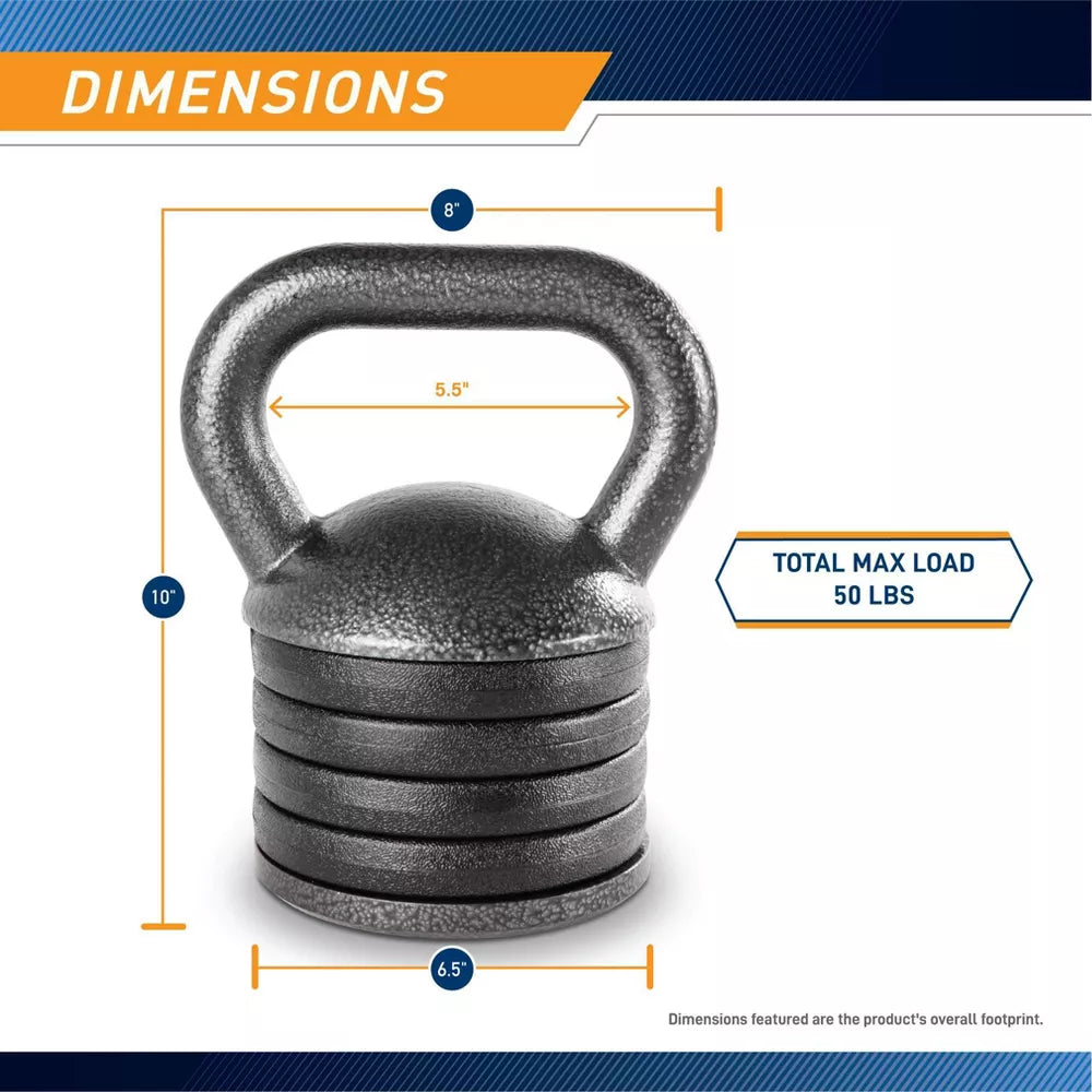 Marcy Adjustable Kettlebell - 21 lbs.