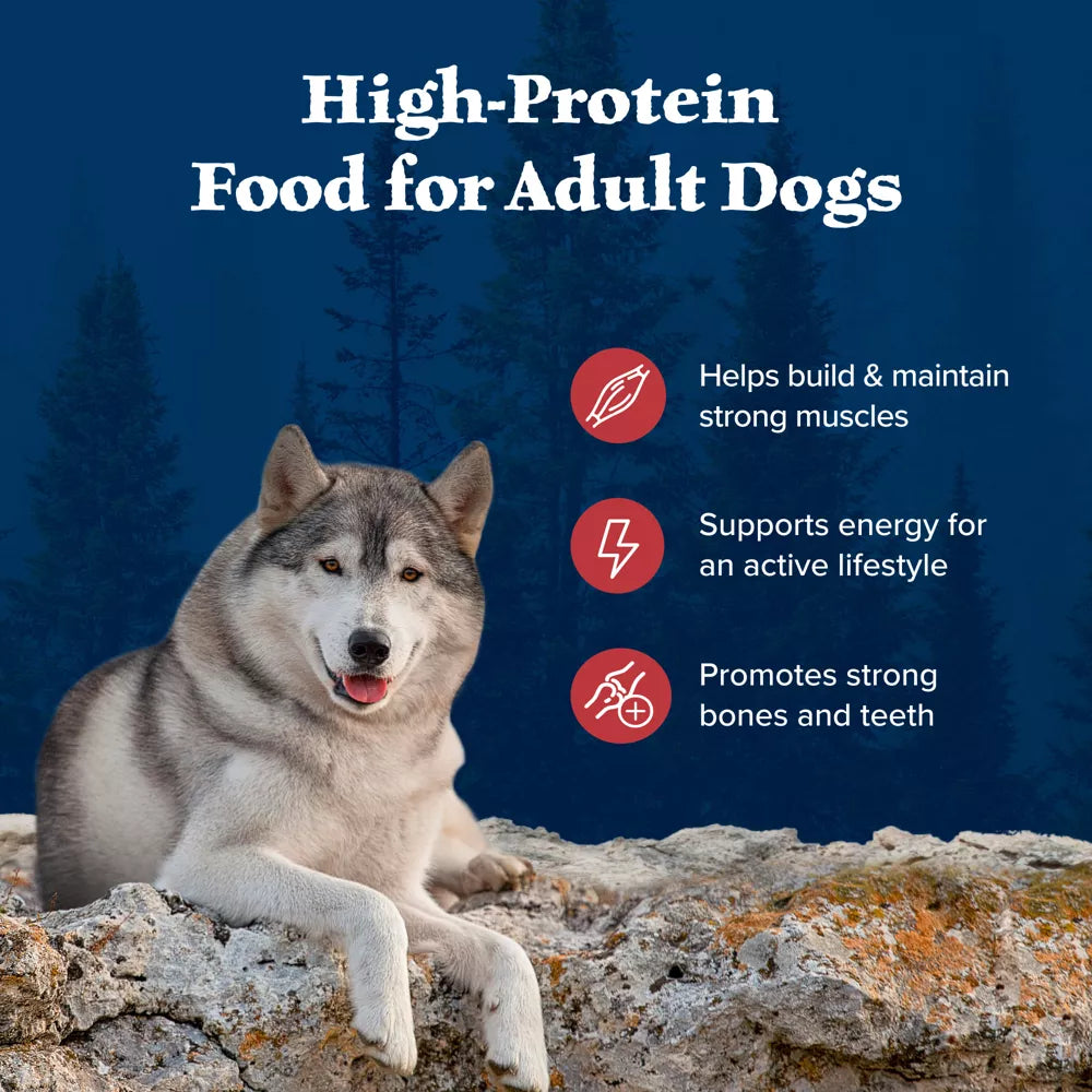 Blue Buffalo Wilderness Rocky Mountain Recipe High Protein Red Meat Natural Adult Dry Dog Food - 24 lbs.