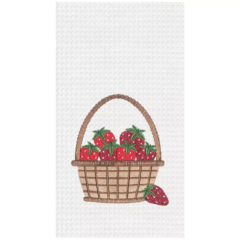 C&F Home Strawberry Basket Towel